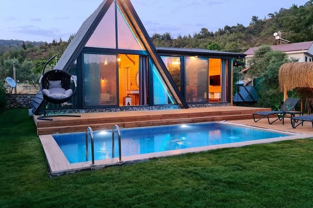 Villa Zeytin Havuzlu Jakuzili Fethiye Buitenkant foto